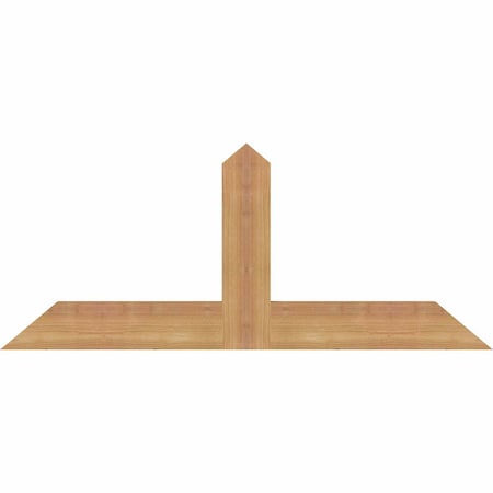 Ekena Millwork Portland Timber Gable Bracket, Western Red Cedar, 36"W x 15"H x 1 1/2"D x 3 1/2"F, 10/12 Pitch GBW036X15X0204POR00SWR